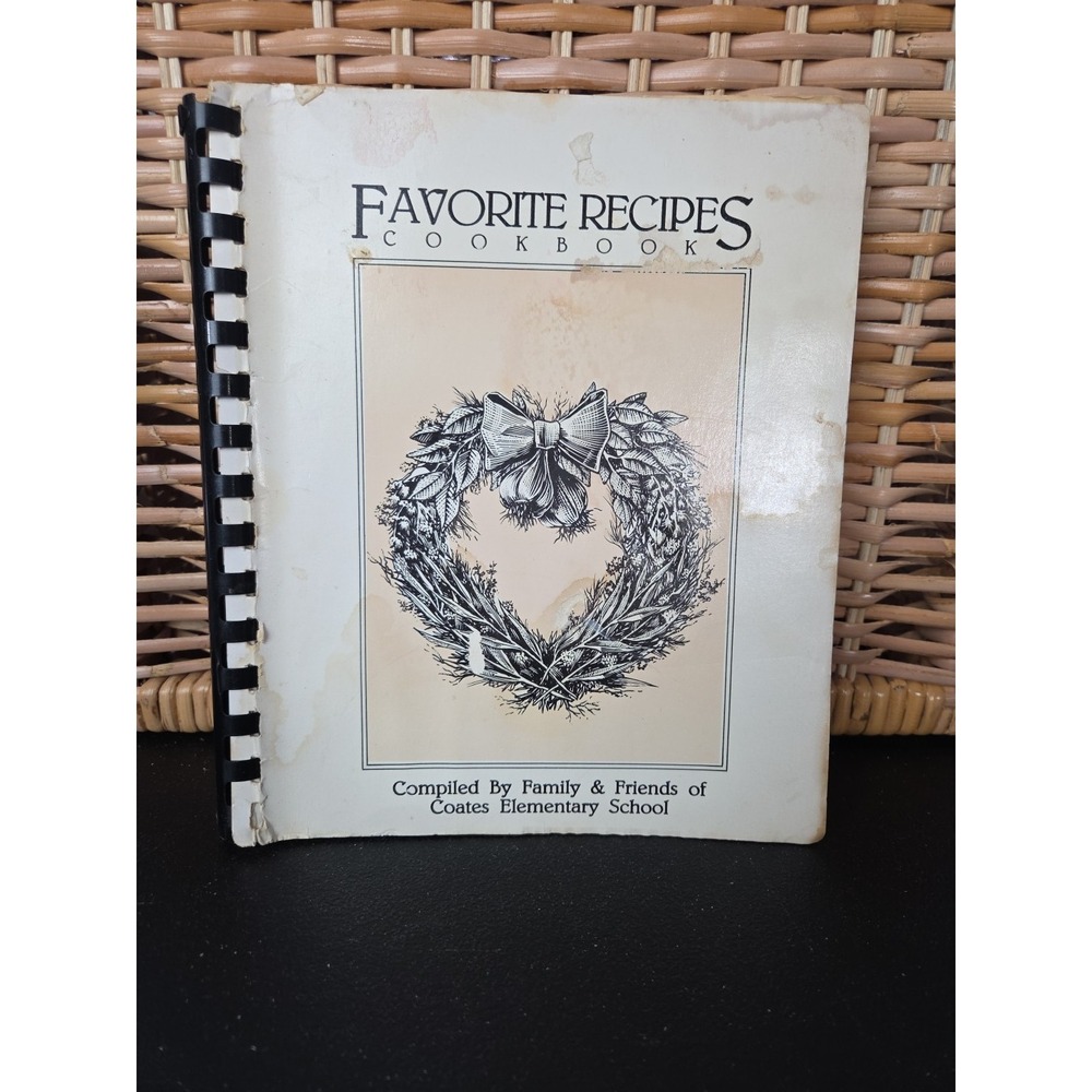 Coates Elementary School Cookbook Danville, Virginia Vintage Recipe Book Local